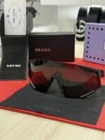 Prada - Sunglasses - Mask + Δώρο Πορτοφόλι [Δερμάτινο] - Image 2