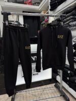 EA7 - FullSet - Black/Gold - Hoodie - Fleece