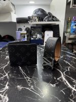 LV - Ζώνη - Black/Monogram + Δώρο Πορτοφόλι [Δερμάτινο]