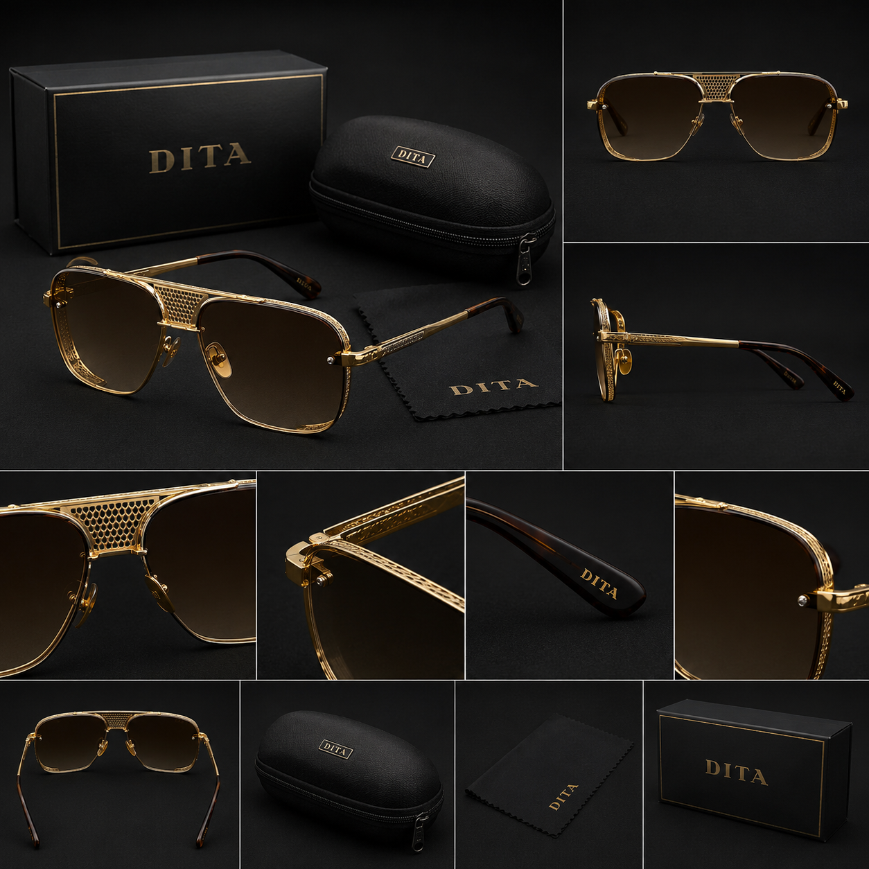 dita-sunglasses-presidentshop.gr_ Dita - Sunglasses - Gold - Special - Image 1