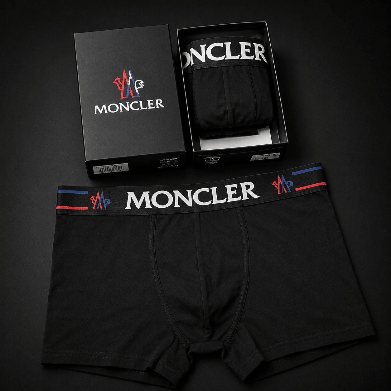 moncler-eswrouxa-prosfora-stockbrands.gr_ Moncler - Εσώρουχα - 6 Τεμάχια - Μαύρο - Image 1