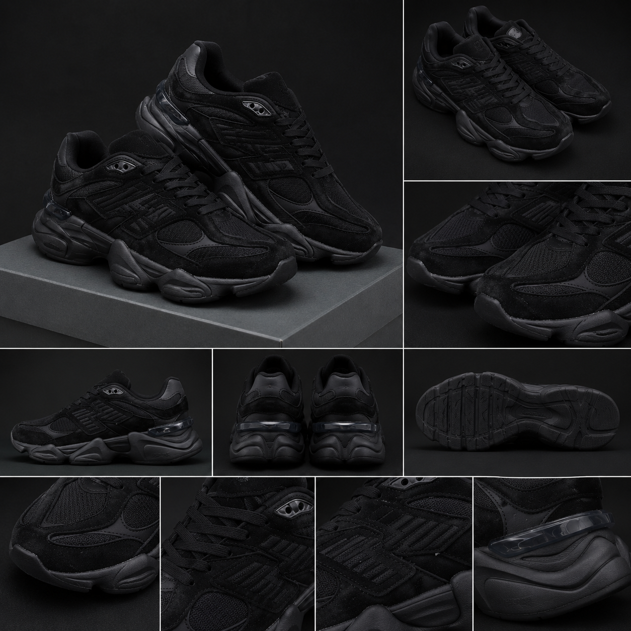 new-balance-9060-black-presidentshop.gr_ New Balance - 9060 - Black/Alcantara - Special - Image 1
