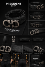 Ferragamo - Black - Belt - Leather