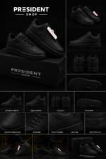 Nike - AF1 - Black/Leather - Air Force
