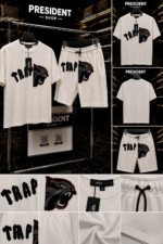 Trapstar - Summer Set - White/Lion - Ανάγλυφο κέντημα