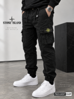 Stone Island - Cargo Παντελόνι - Μαύρο