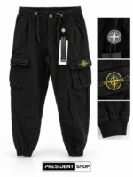 Stone Island - Cargo Παντελόνι - Μαύρο - Image 2