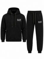 EA7 - FullSet - Black/White - Hoodie - Fleece - Image 2