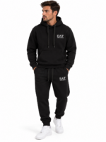 EA7 - FullSet - Black/White - Hoodie - Fleece